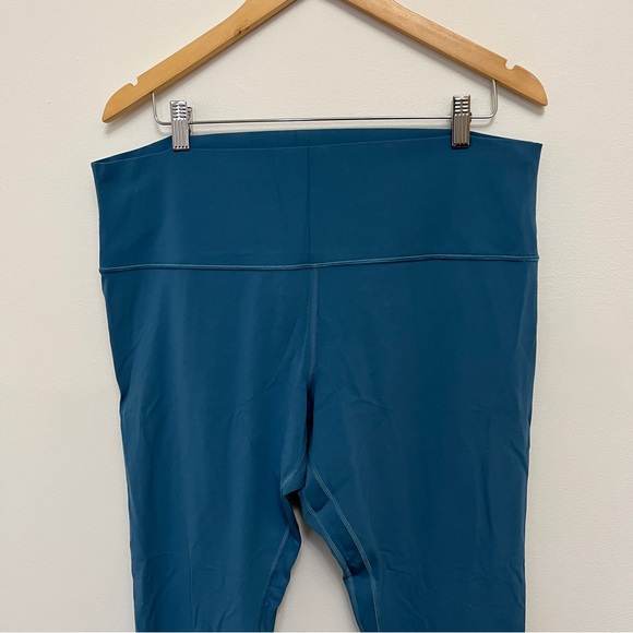 Lululemon Wunder Under Crop Blue Legging Size 18 - Picture 2 of 5
